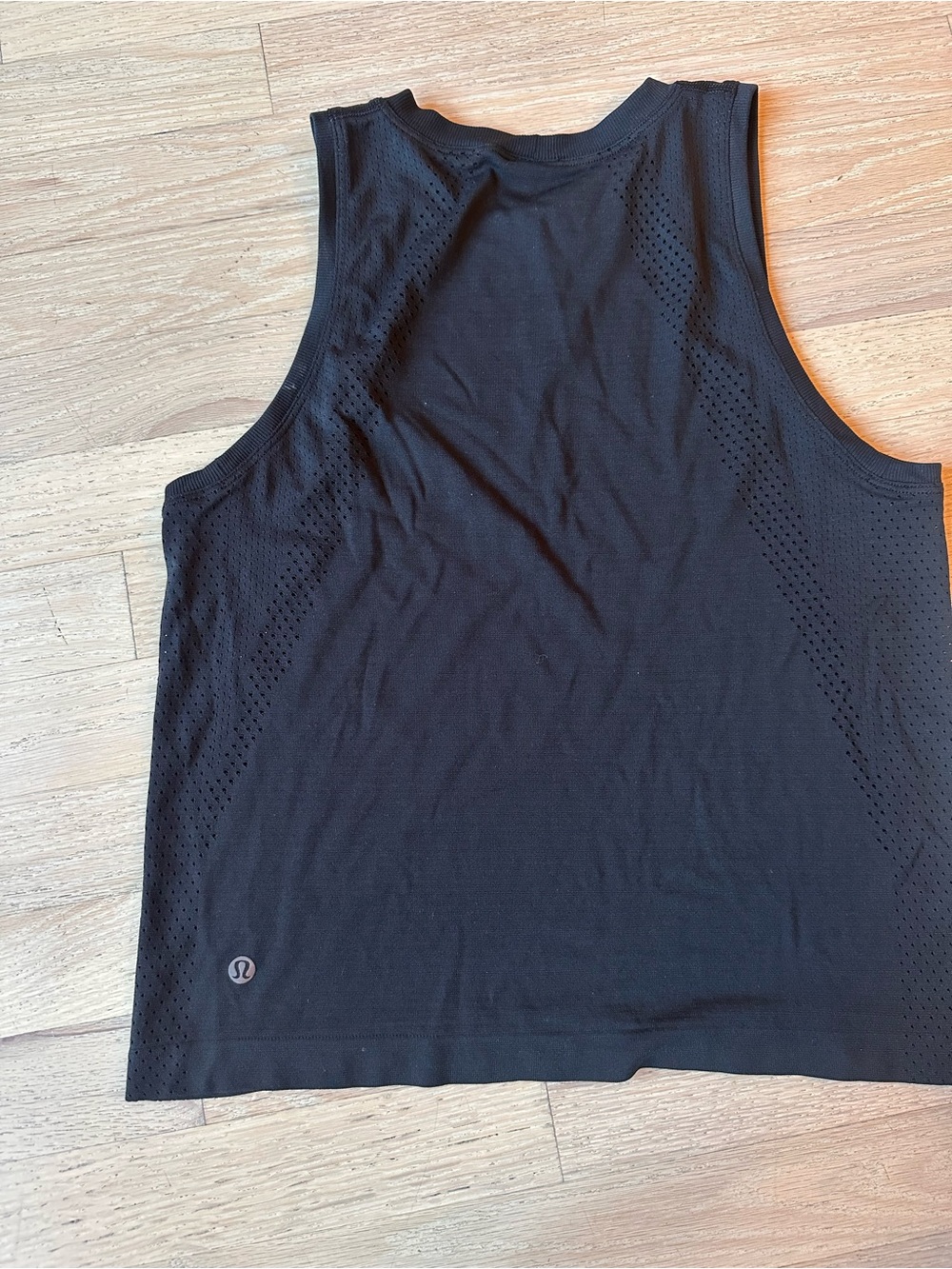 lululemon athletica Women’s Black Perforated Performance Tank